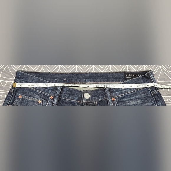 All Saints Kanaba Pistol Men's Distressed Slim Fit Jeans Size 32 - Picture 6 of 10
